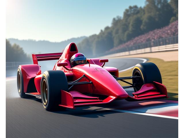 Midori Velocityの高性能塗料で仕上げられた流線型のフォーミュラレーシングカー